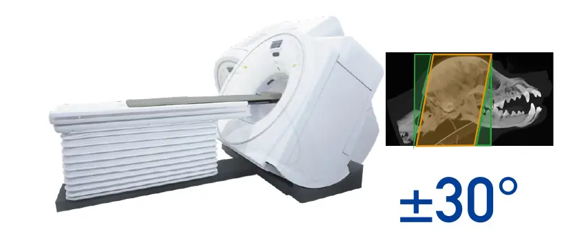 Gantri eğimi ile yüksek kaliteli görüntüleme