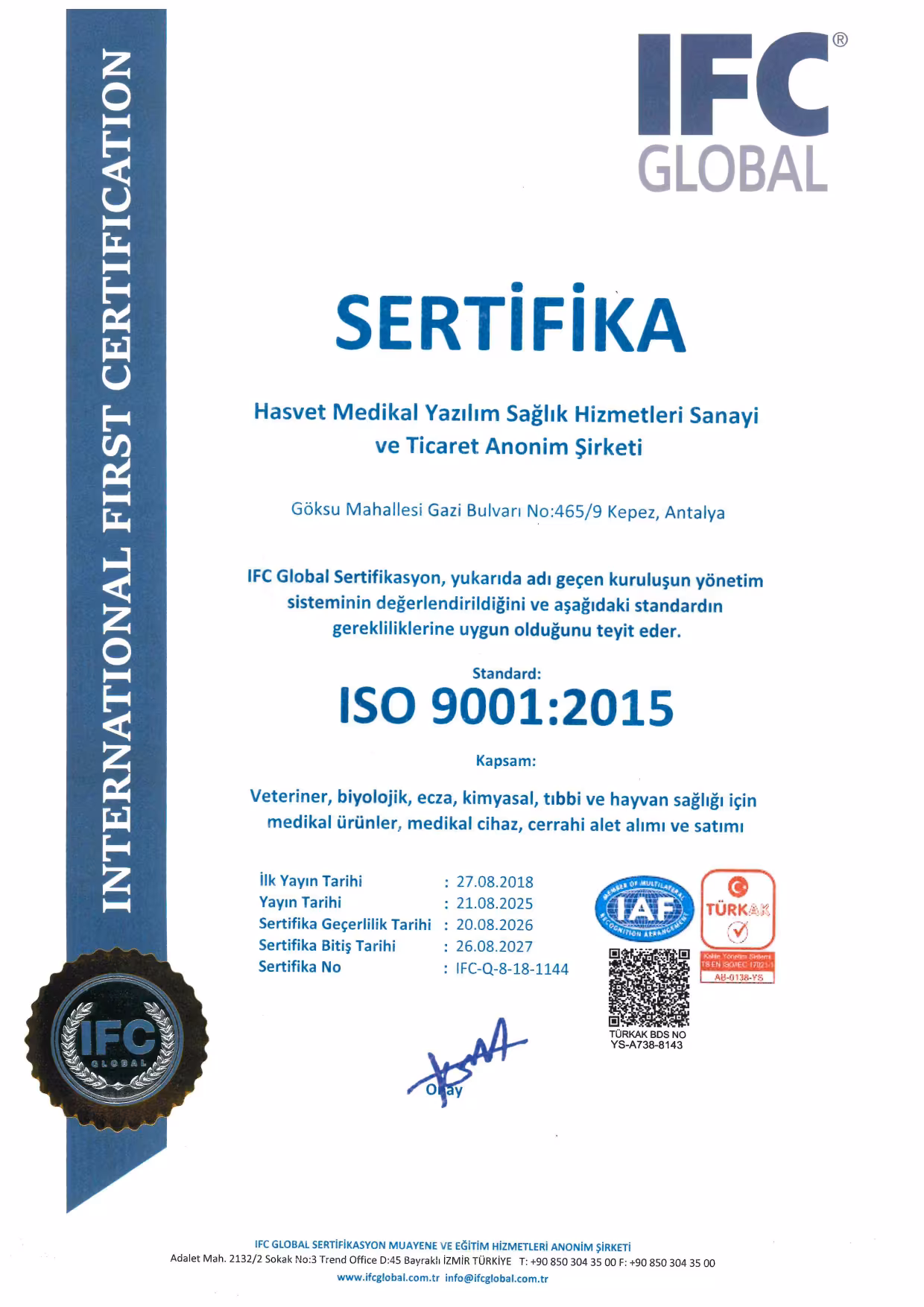 HASVET ISO 9001